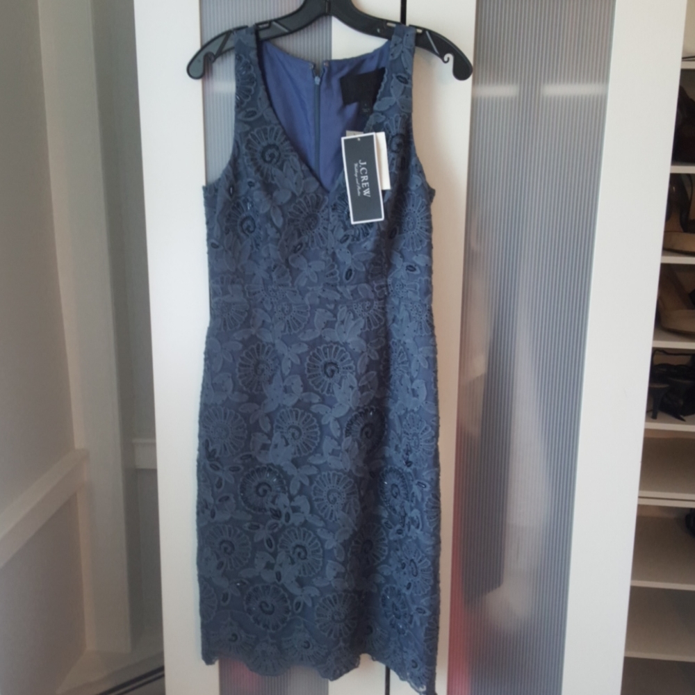 RARE J Crew Collection Dress - Beaded Lace - Sz 4